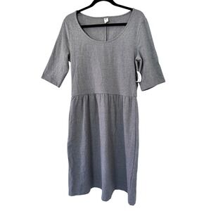 Old Navy Womens Heather Grey Empire Waist Short Sleeve T-Shirt Dress L Tall NEW